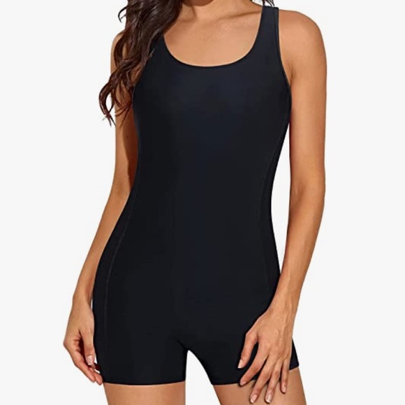 One Piece Swimsuit Boy Short Size Large - Picture 1 of 6